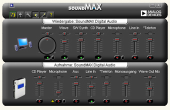 SoundMAX-Mixer-gelb SoundMAX-Mixer-gelb